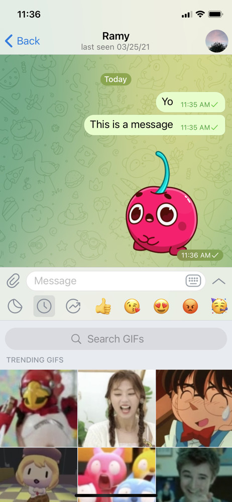 Telegram GIFs screenshot