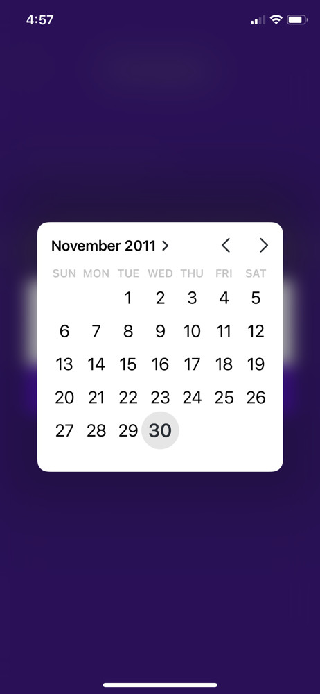 Anchor Date of birth screenshot