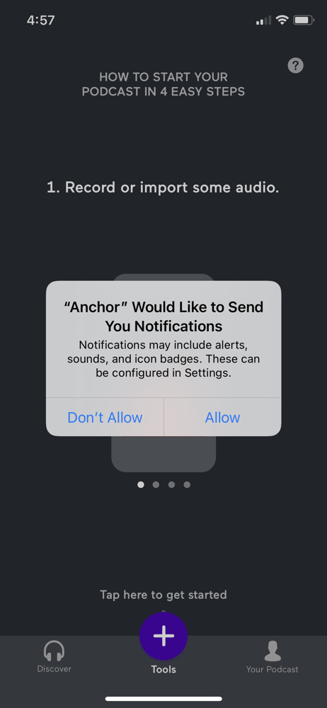 Anchor Enable notifications screenshot