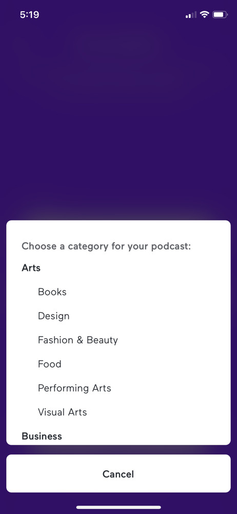 Anchor Select category screenshot