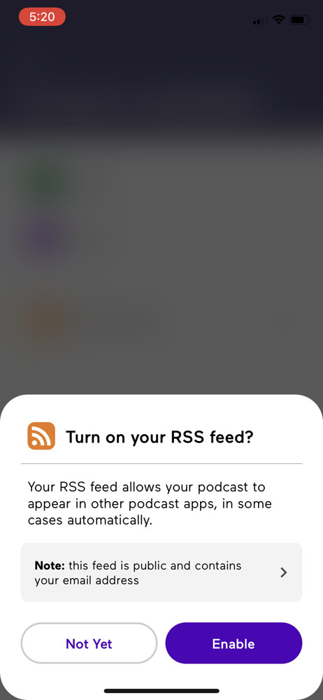 Anchor Enable RSS screenshot