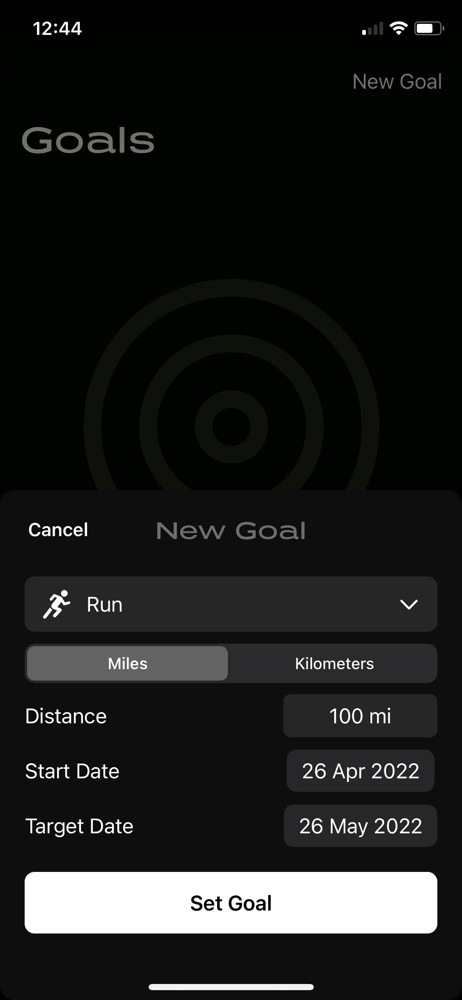 Any Distance Set goal screenshot