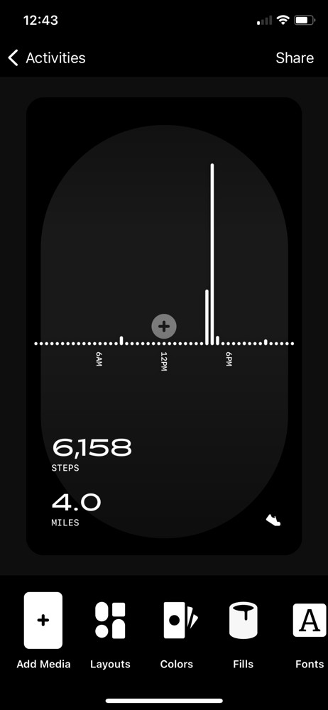 Any Distance Activity detail screenshot