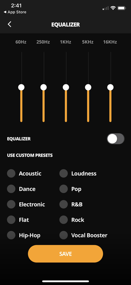 Audiomack Equalizer screenshot