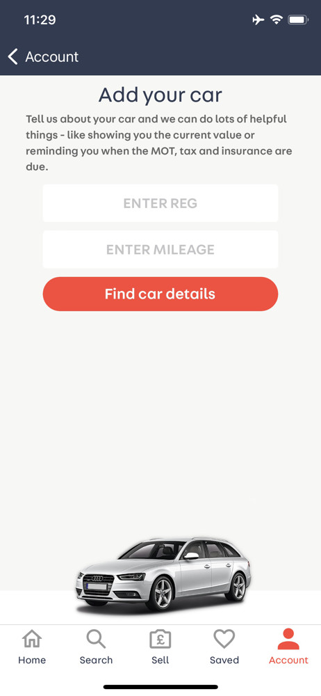 Autotrader Add item screenshot