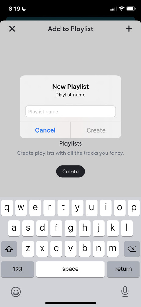 BandLab Create playlist screenshot