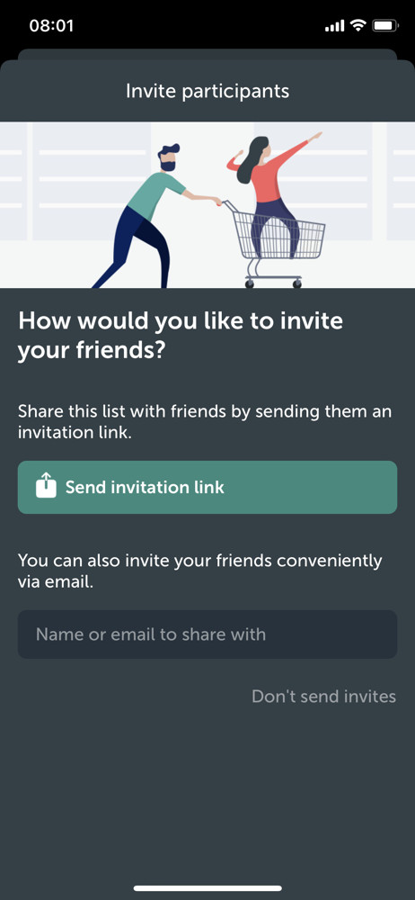 Bring Invite people screenshot