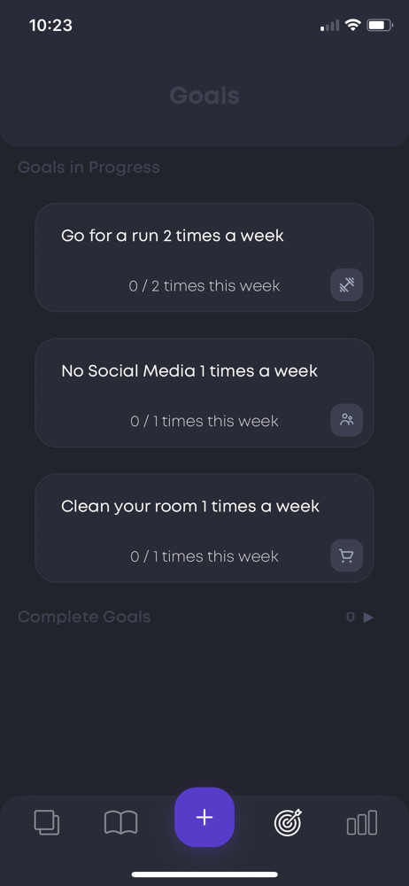 Calendar Buddy Goals screenshot