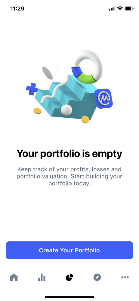 CoinMarketCap Portfolio screenshot