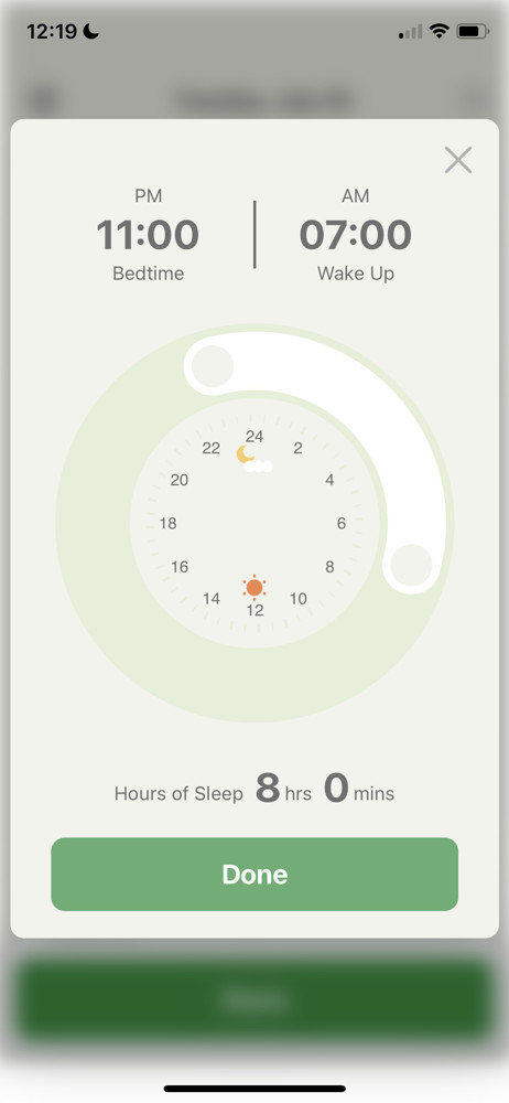 DailyBean Track sleep screenshot