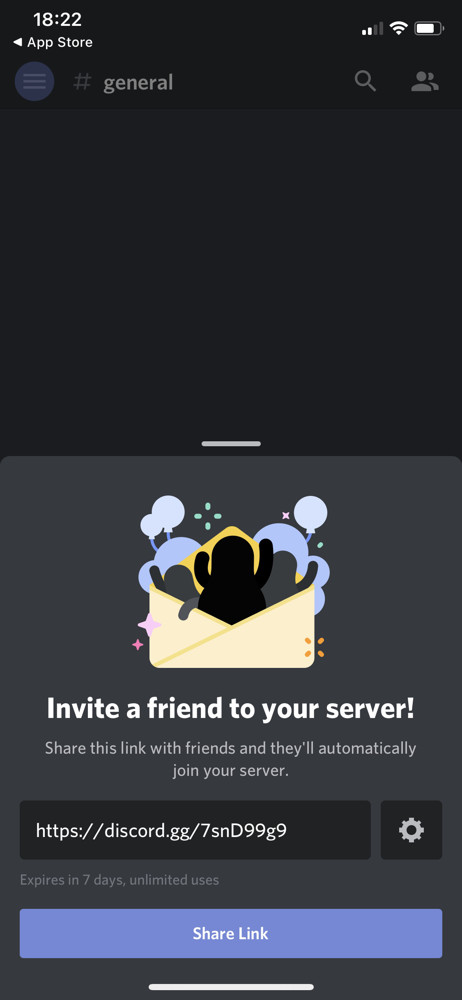 Discord Invite people screenshot