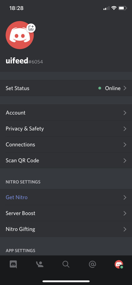 Discord Profile screenshot