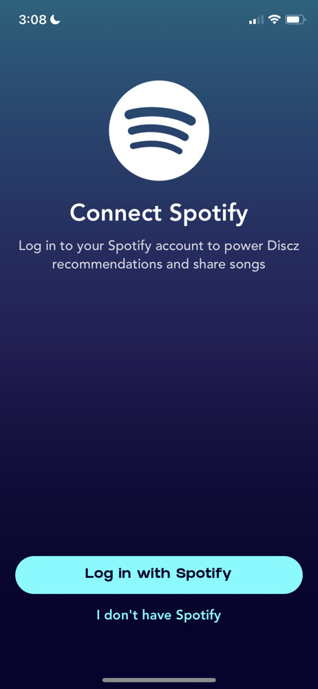 Discz Connect integration screenshot