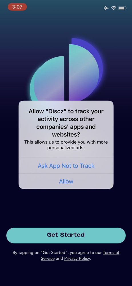 Discz Enable tracking screenshot