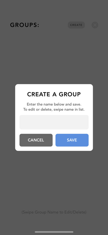 Done Create group screenshot
