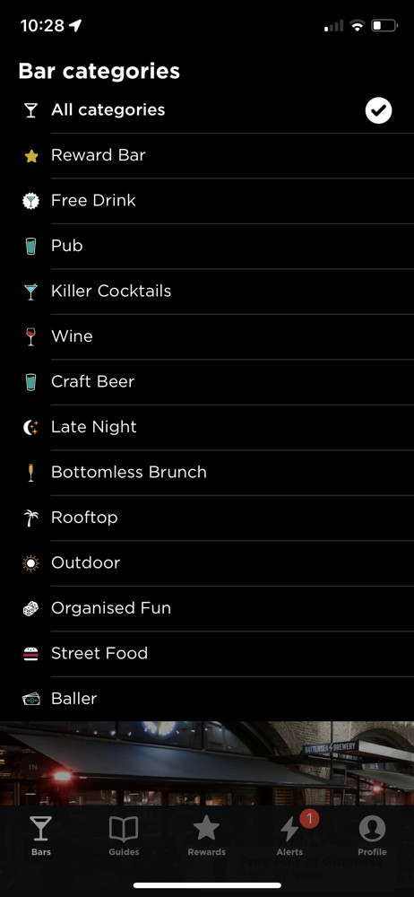 Dusk Categories screenshot