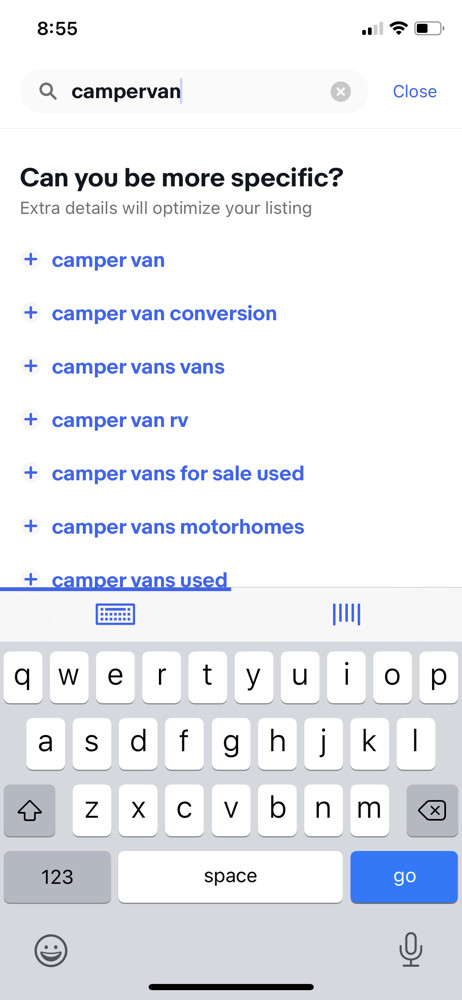 eBay Search results screenshot