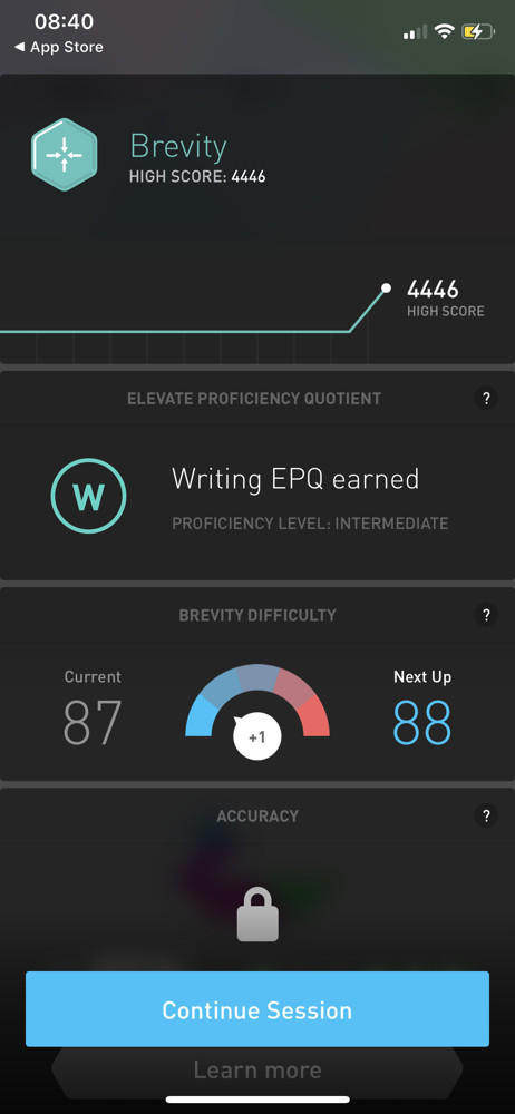 Elevate Results screenshot
