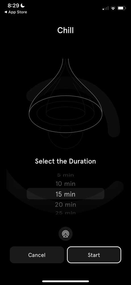 Endel Select duration screenshot