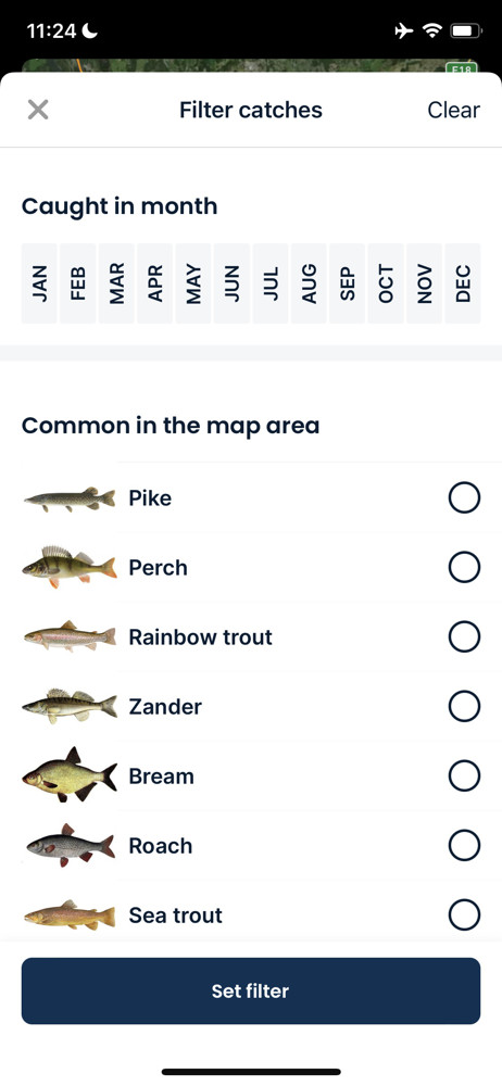 Fishbrain Filter screenshot