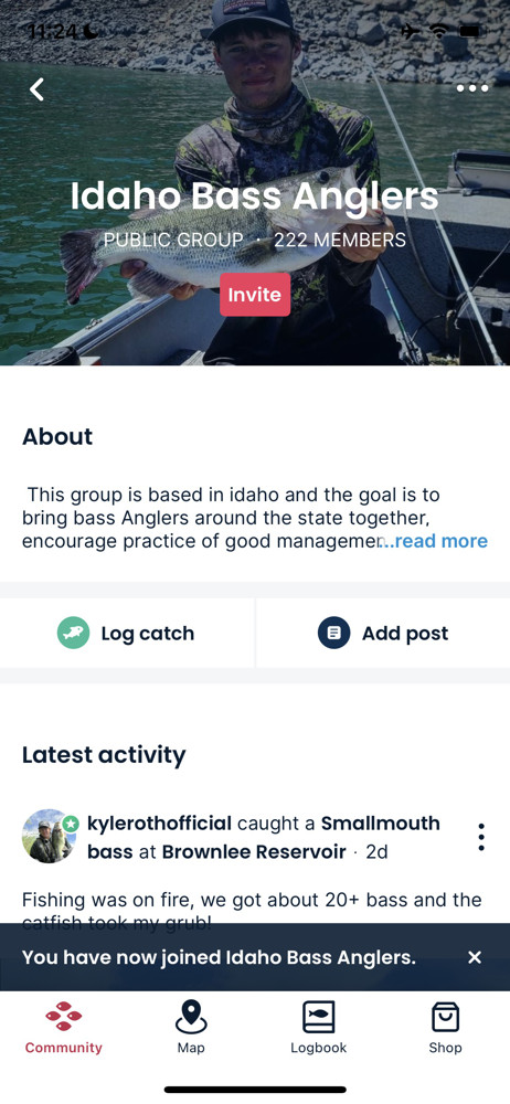 Fishbrain Group details screenshot