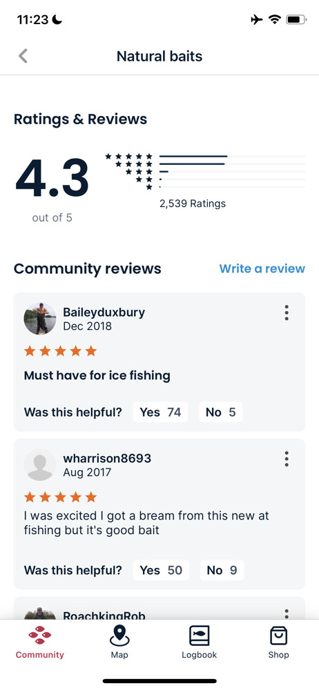 Fishbrain Reviews screenshot