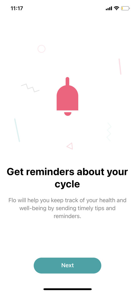 Flo Enable reminders screenshot