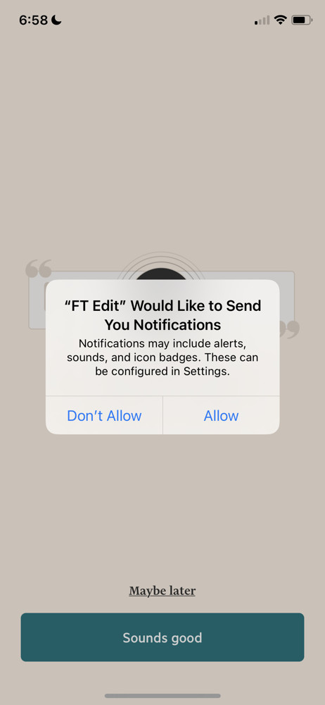 FT Edit Enable notifications screenshot