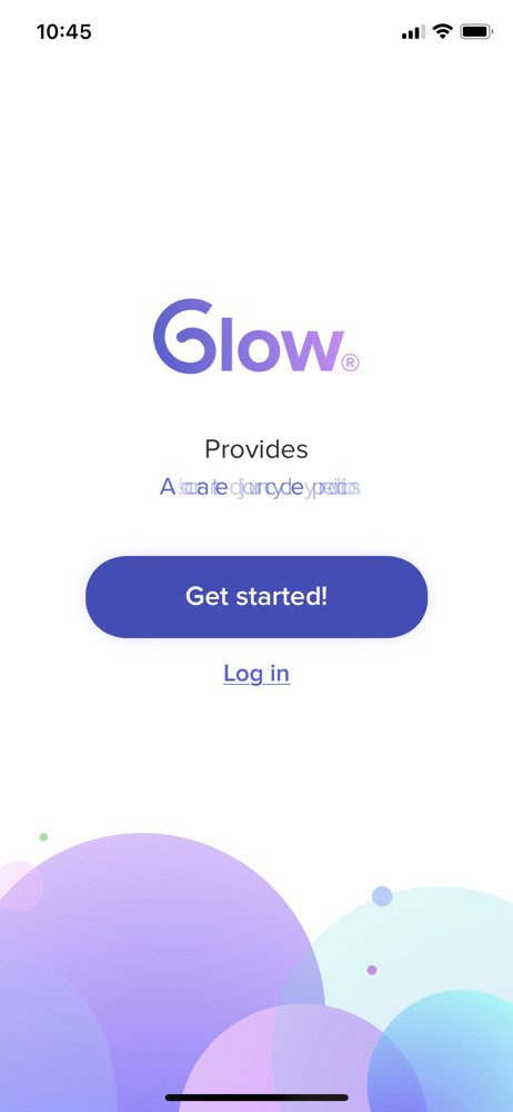 Glow Start screen screenshot
