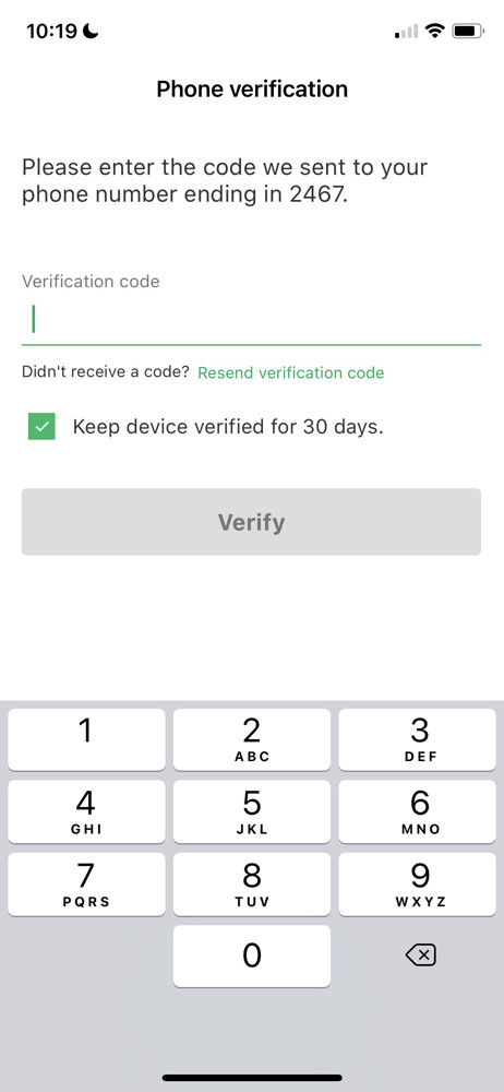 GoFundMe Verify phone number screenshot