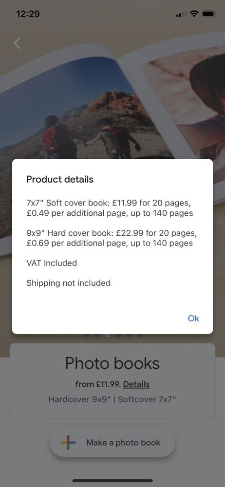 Google Photos Product detail screenshot