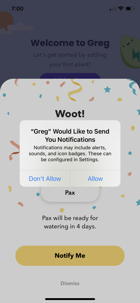 Greg Enable notifications screenshot