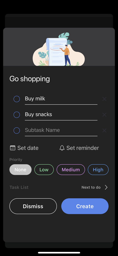HabitBox Create task screenshot