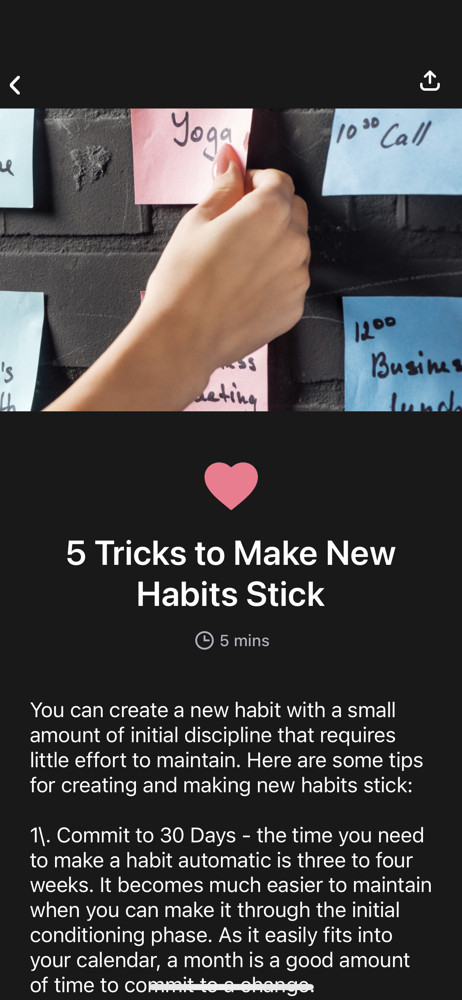 HabitBox Article screenshot