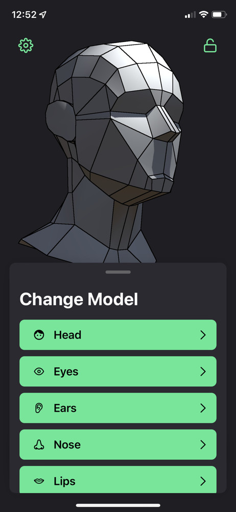 Head Model Studio Customize screenshot