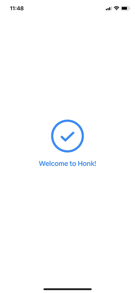 Honk Welcome screenshot