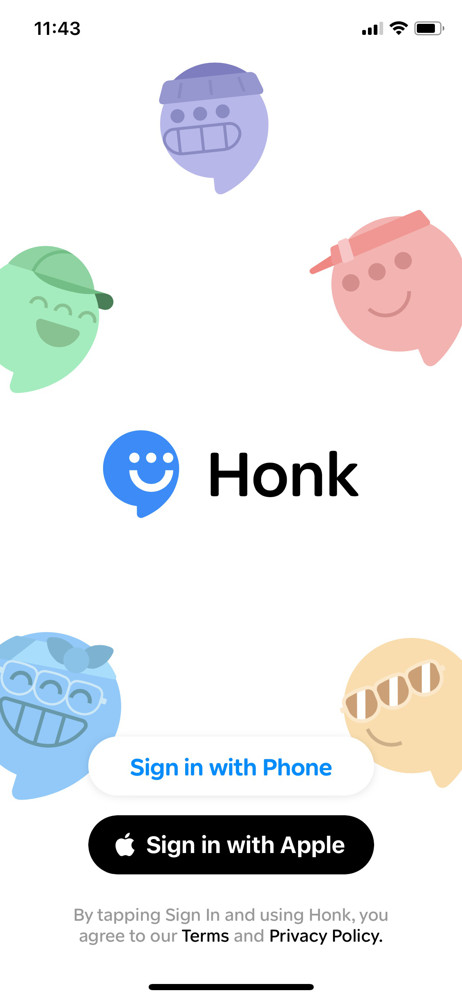 Honk Start screen screenshot