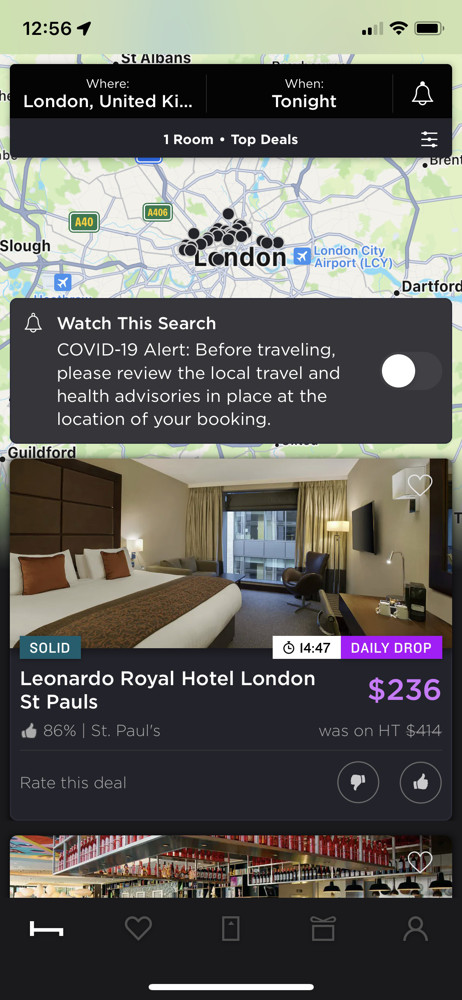HotelTonight Hotels screenshot