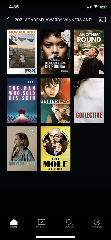 Hulu Category screenshot