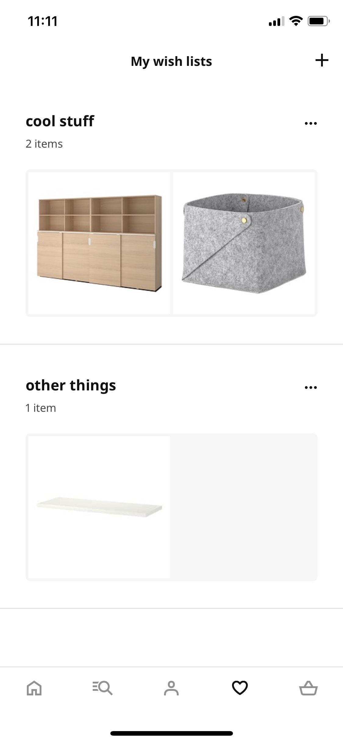 Screenshot of IKEA - Collections
