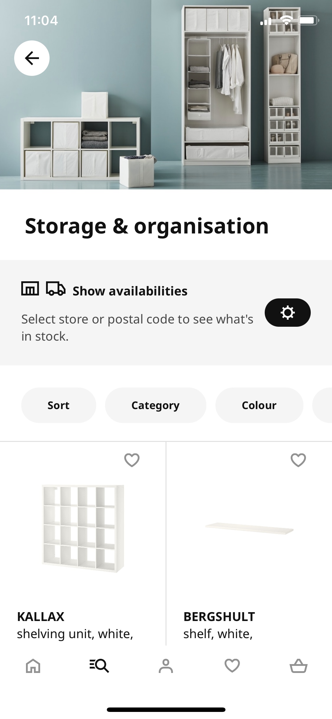 Screenshot of IKEA - Category