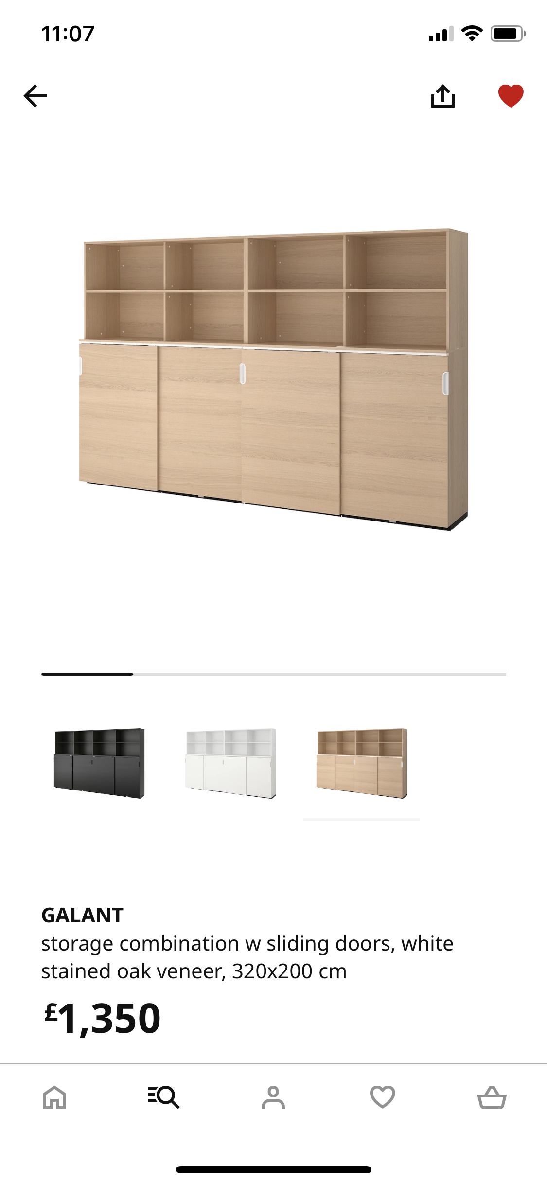Screenshot of IKEA - Product detail