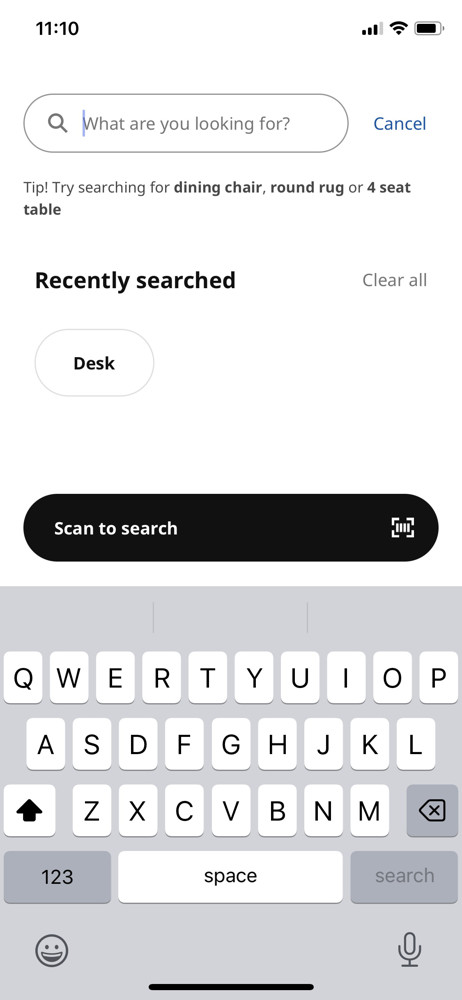 IKEA Search screenshot