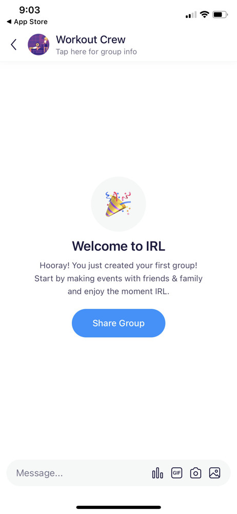 IRL Welcome screenshot