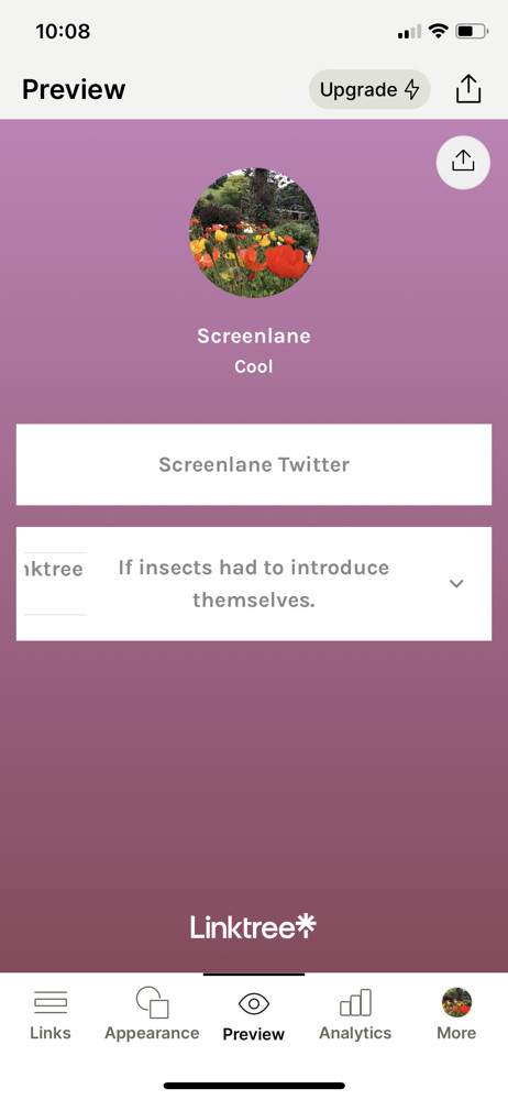 Linktree Preview screenshot