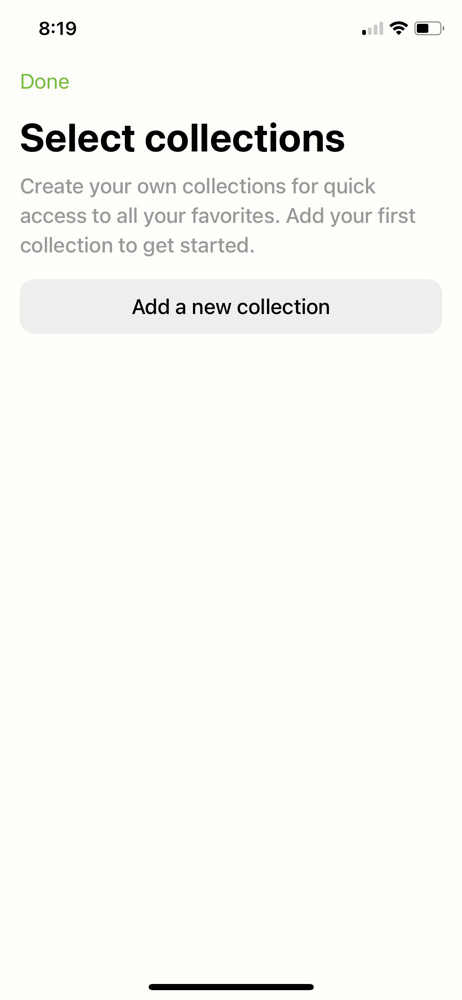 Mealime Save to collection screenshot