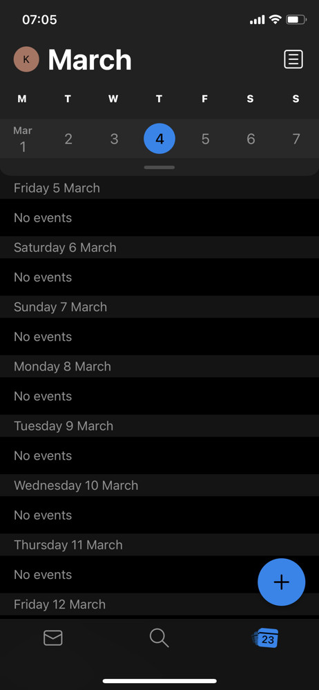 Microsoft Outlook Calendar screenshot