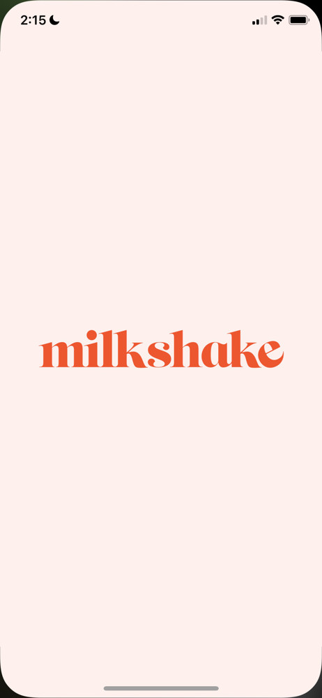 Milkshake Splash screen screenshot