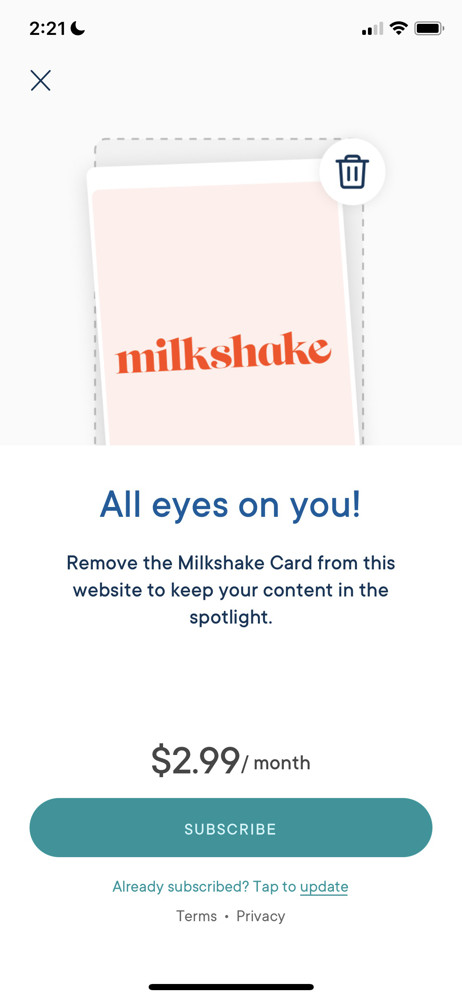Milkshake Upgrade screenshot