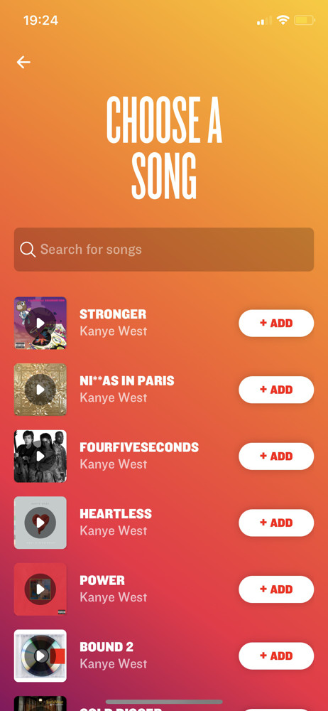 Music Bash Select a song screenshot